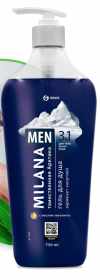 Milana MEN  Гель для душа Таинственная арктика с маслом эвкалипта 