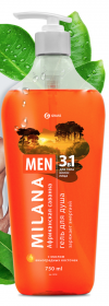 Milana MEN Гель для душа Африканская саванна с маслом виноградной косточки 