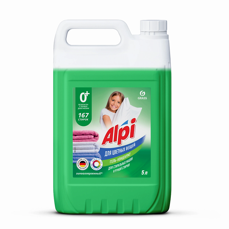 картинка гель-концентрат для цветных вещей alpi color gel (канистра 5 л) гель-концентрат для цветных вещей alpi color gel (канистра 5 л)