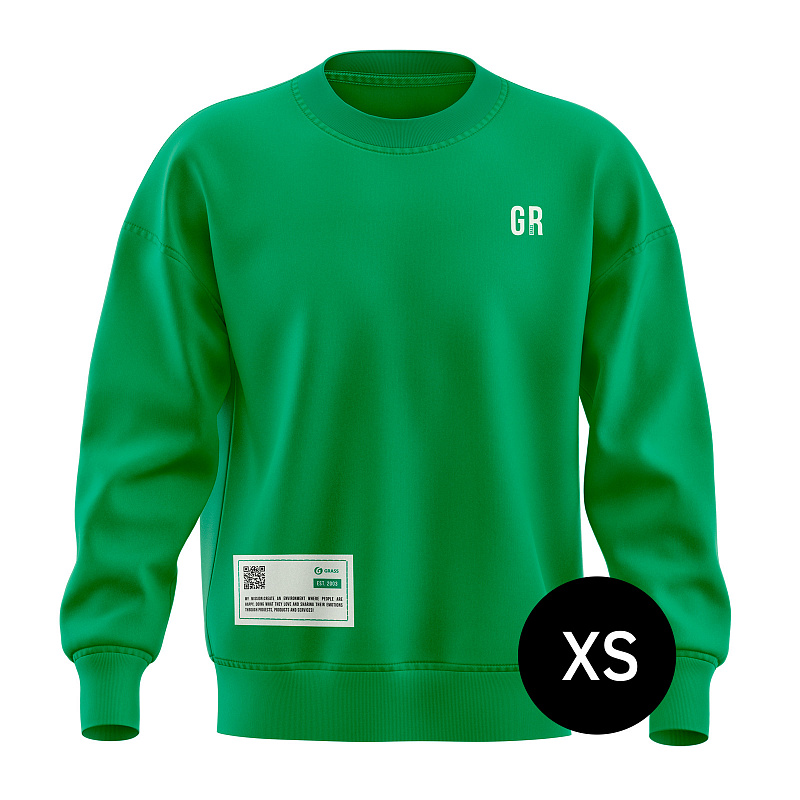 Свитшот GRASS GR зеленый размер XS