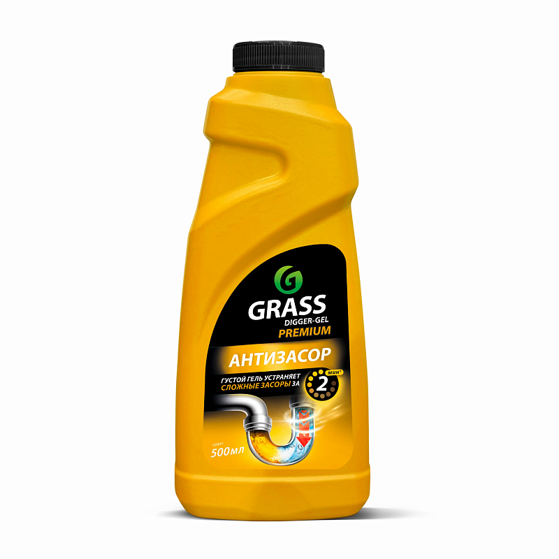 средство щелочное для прочистки канализационных труб digger-gel premium  